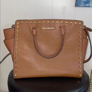 Michael Kors Selma Studded Satchel Large *Used*